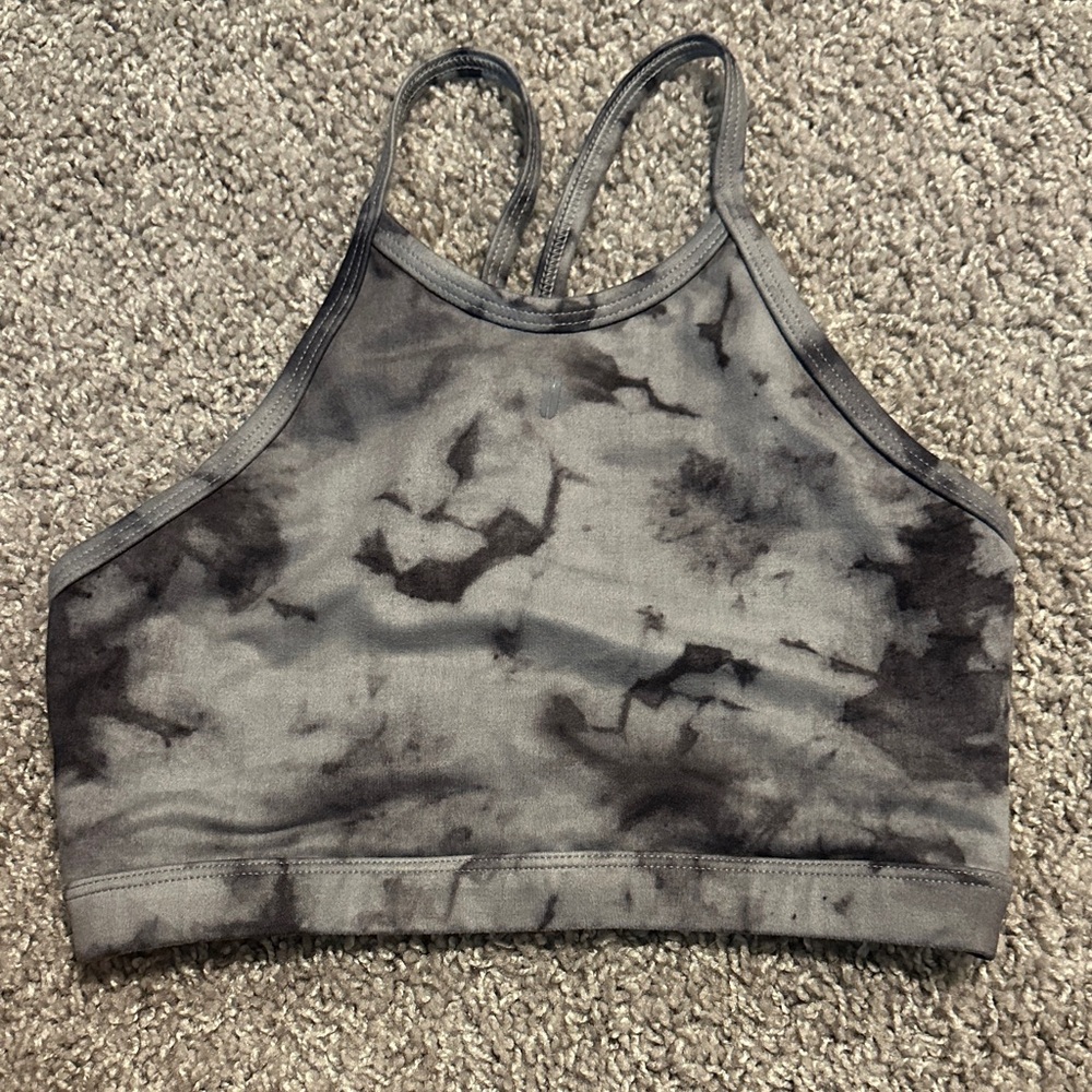 NOBULL Charcoal Tie-Dye Sports Bra